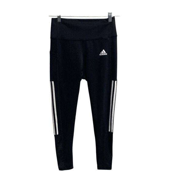 Adidas AEROREADY 3-Stripes Primegreen Leggings Black Size M - Picture 1 of 12